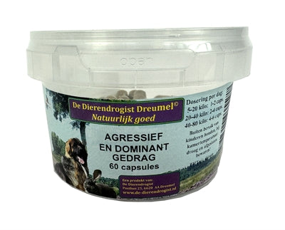 Aggressive dominance capsules for pets