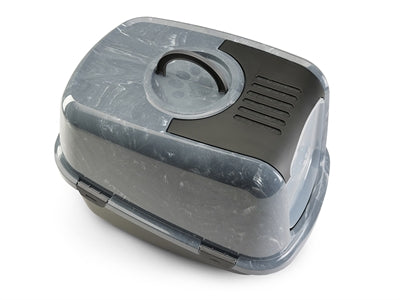 Savic kattenbak nestor jumbo marmer grijs zwart