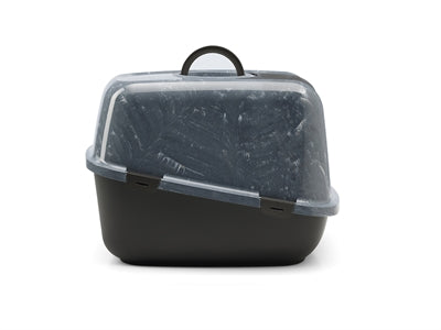 Savic kattenbak nestor jumbo marmer grijs zwart