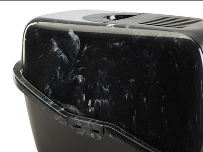 Savic kattenbak nestor marmer zwart wit