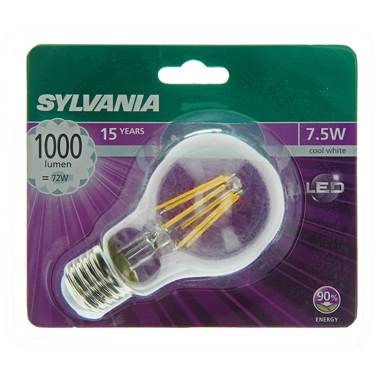 Sylvania 1056546 - syl peer kw e27 helder 1000lm 7,5w=72w | 6 stuks