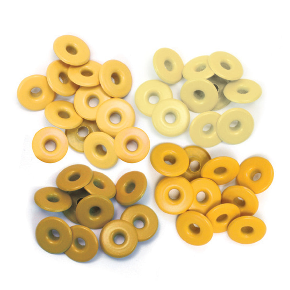 We r makers • wide eyelets 40pcs yellow