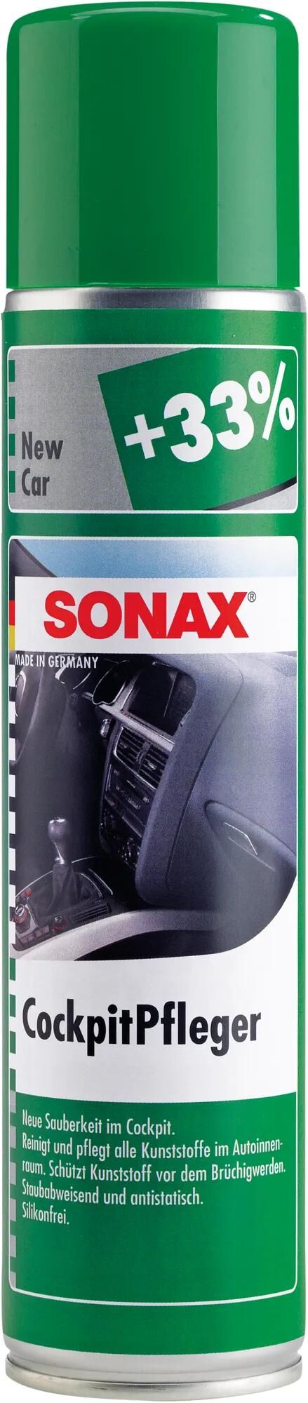 Sonax kunststofonderhoudsmiddel cockpitpfleger cockpit care new car 400ml