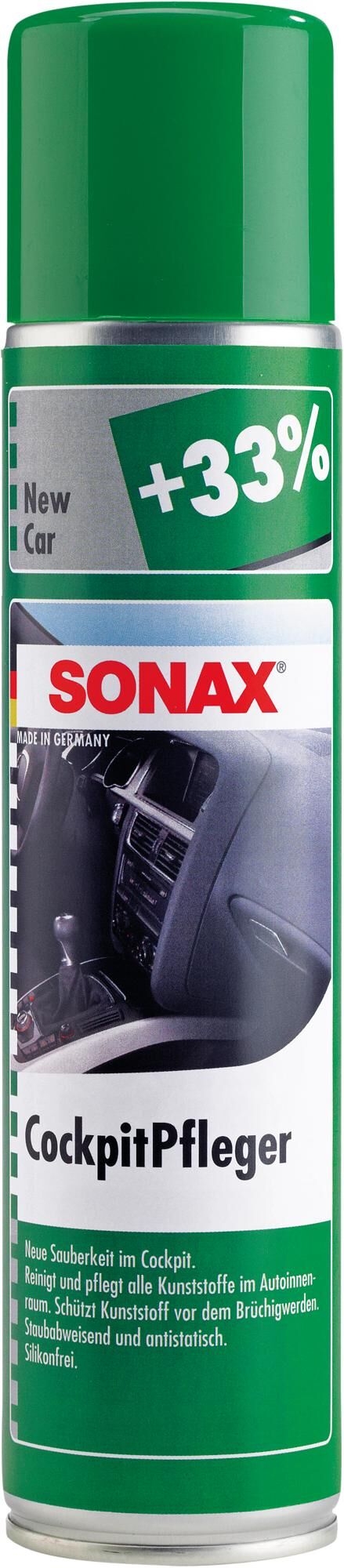 Sonax kunststof onderhoudsmiddel cockpitpfleger cockpit care new car 400ml
