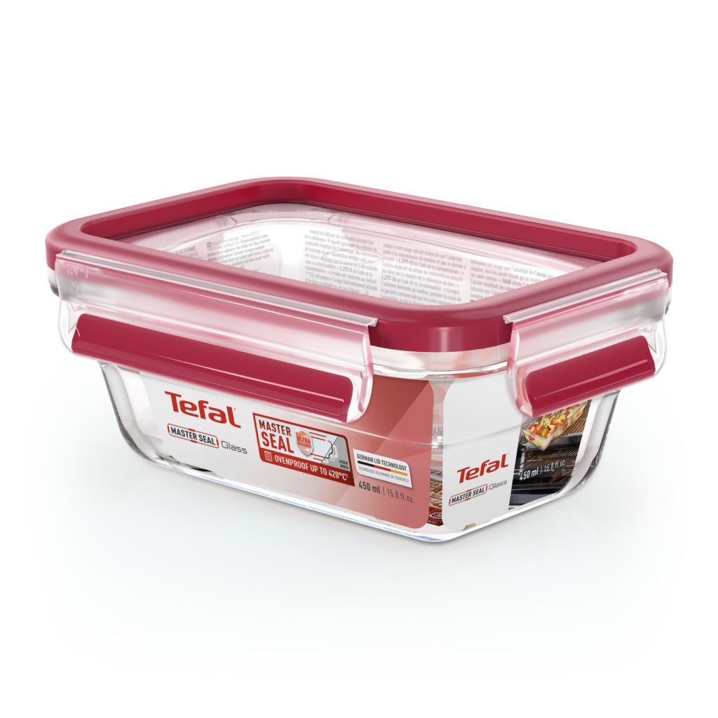 Tefal n1040510 masterseal glazen vershouddoos 0,45 l