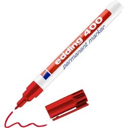 Permanente marker edding 400 medium rood