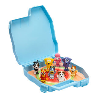Spectron bluey opbergkoffer met 8 figuren