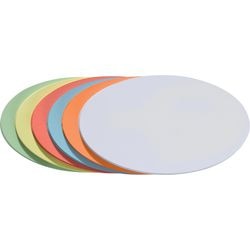 Presentatiekaarten franken ovaal 11 x 19 cm kleurenassortiment