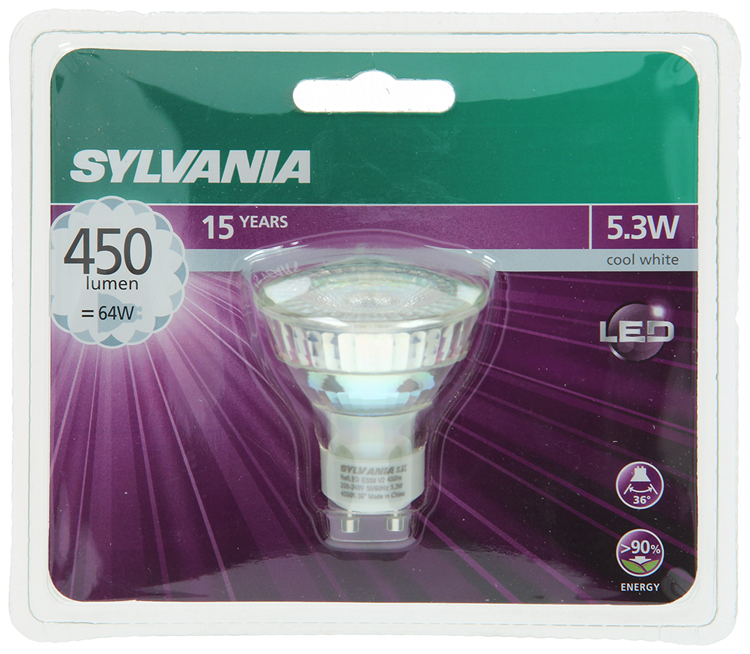 Sylvania 1056549 - syl ledspot kw gu10 450lm 6w=50w | 6 stuks