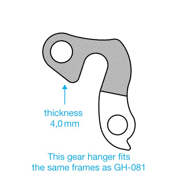 Patte de dérailleur Marwi GH-013 différentes marques