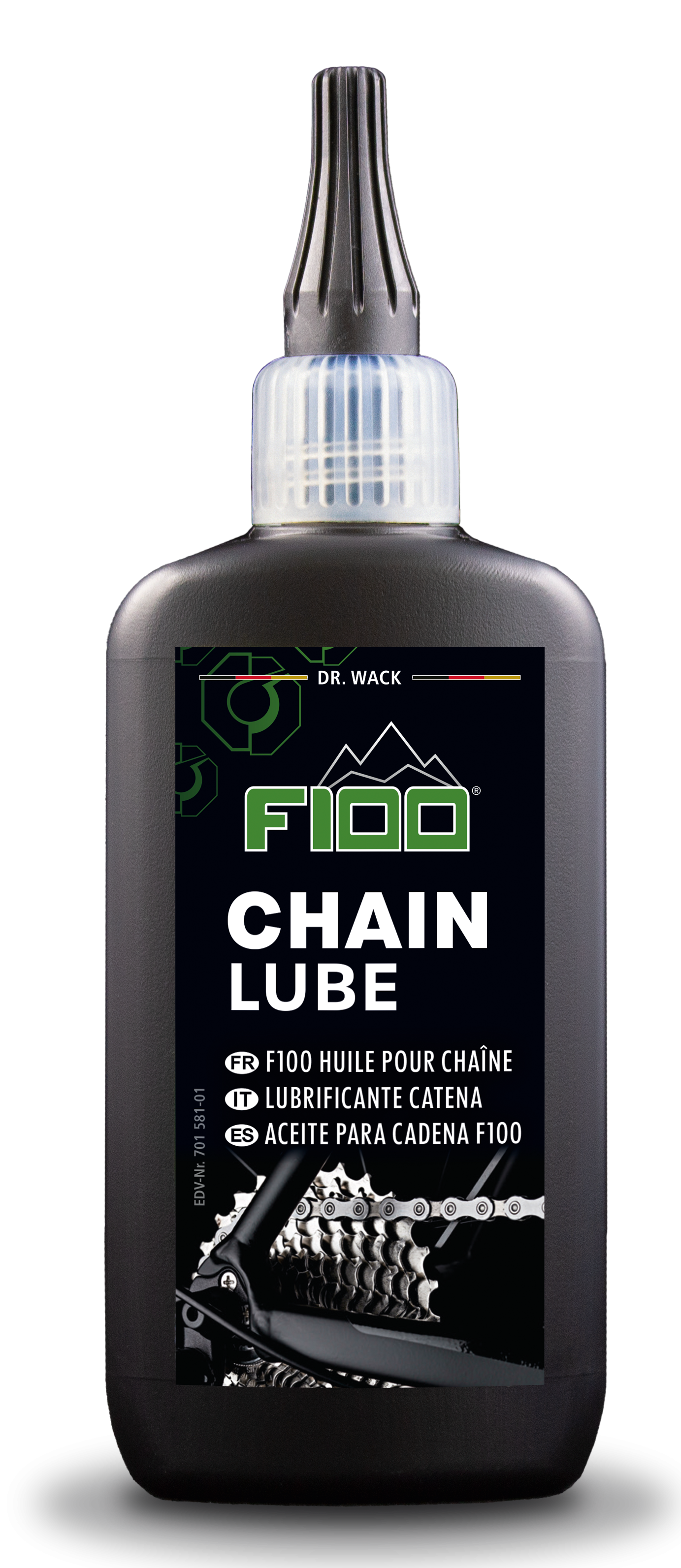 Lubrifiant chaîne DR.WACK F100 lubrifiant chaîne - flacon compte-goutte de 100ml
