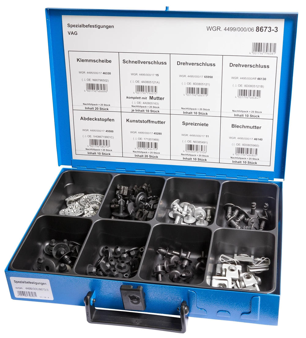 Dresselhaus assortiment speciale bevestigingen sort.special attachments vag