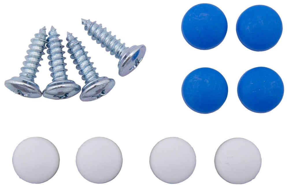 Dresselhaus assortiment nummerbordchroeven license plate number sb-m 4.8x16 caps(blue+white)