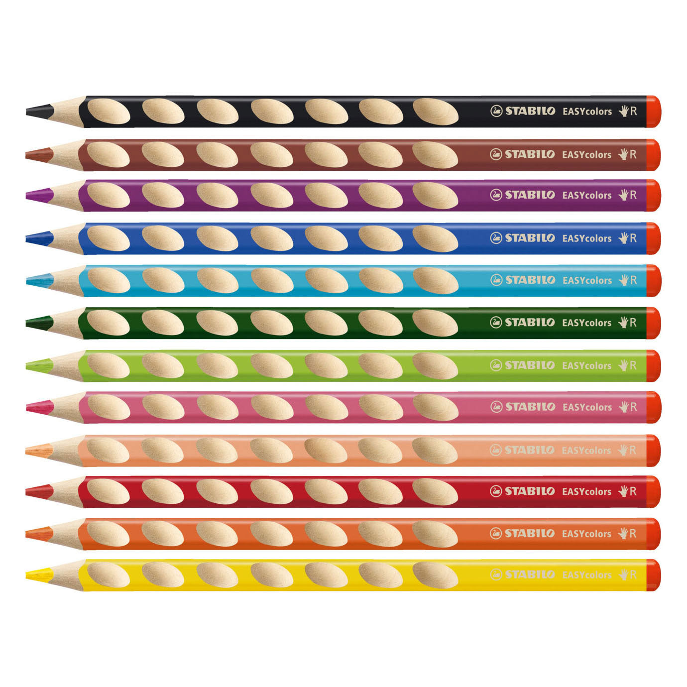 Stabilo Easycolors Colored Pencils Right-Handed - 12 pcs. + Sharpener