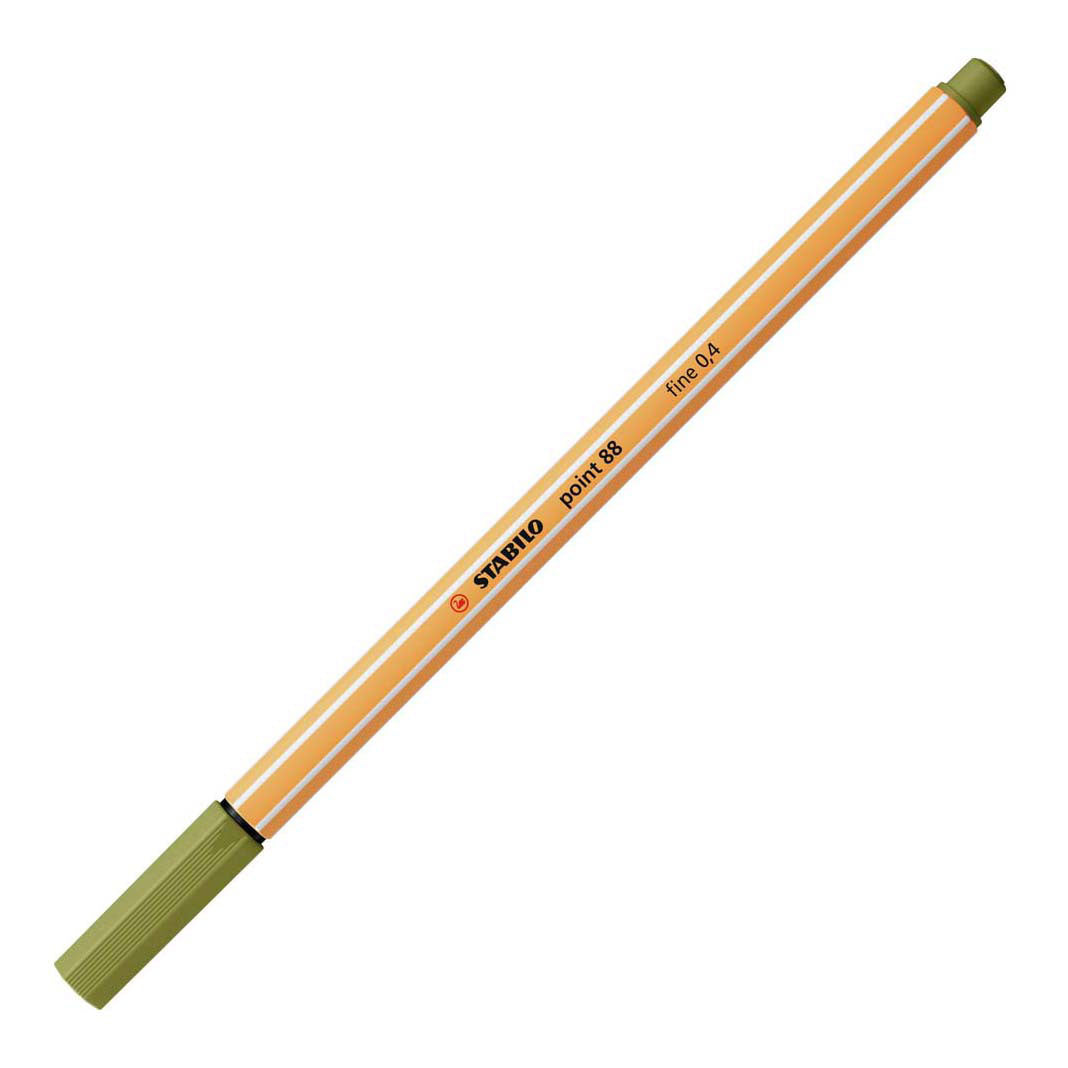 Stabilo punt 88 - fineliner - modder groen (88 37)
