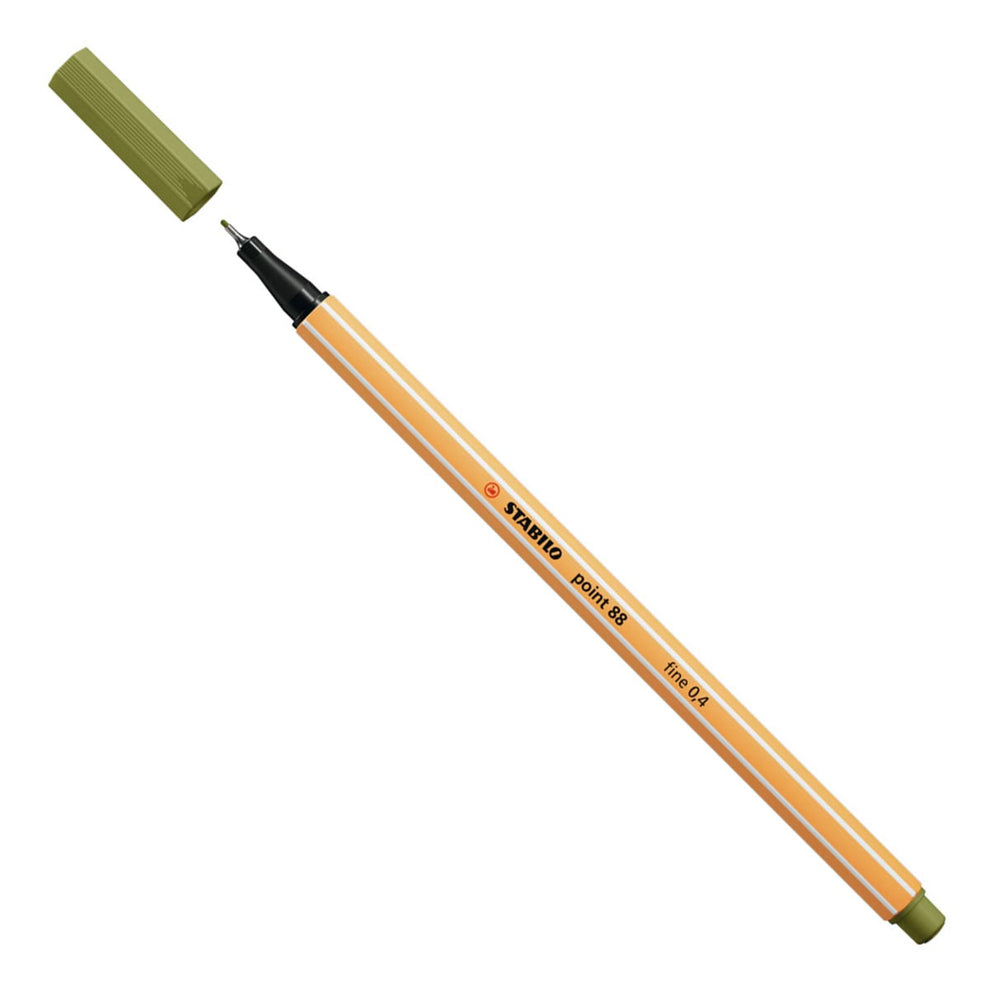 Stabilo punt 88 - fineliner - modder groen (88 37)