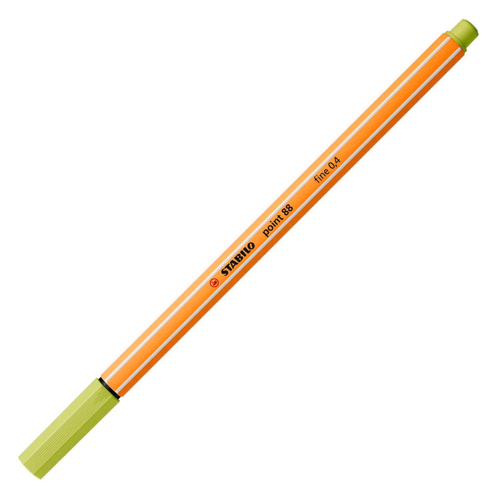 Stabilo point 88 fineliner - lemoen groen