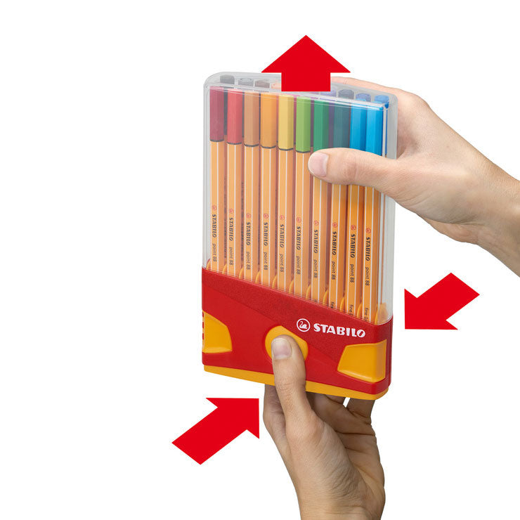 STABILO punt 88 Colorparade Rood Oranje, 20st.