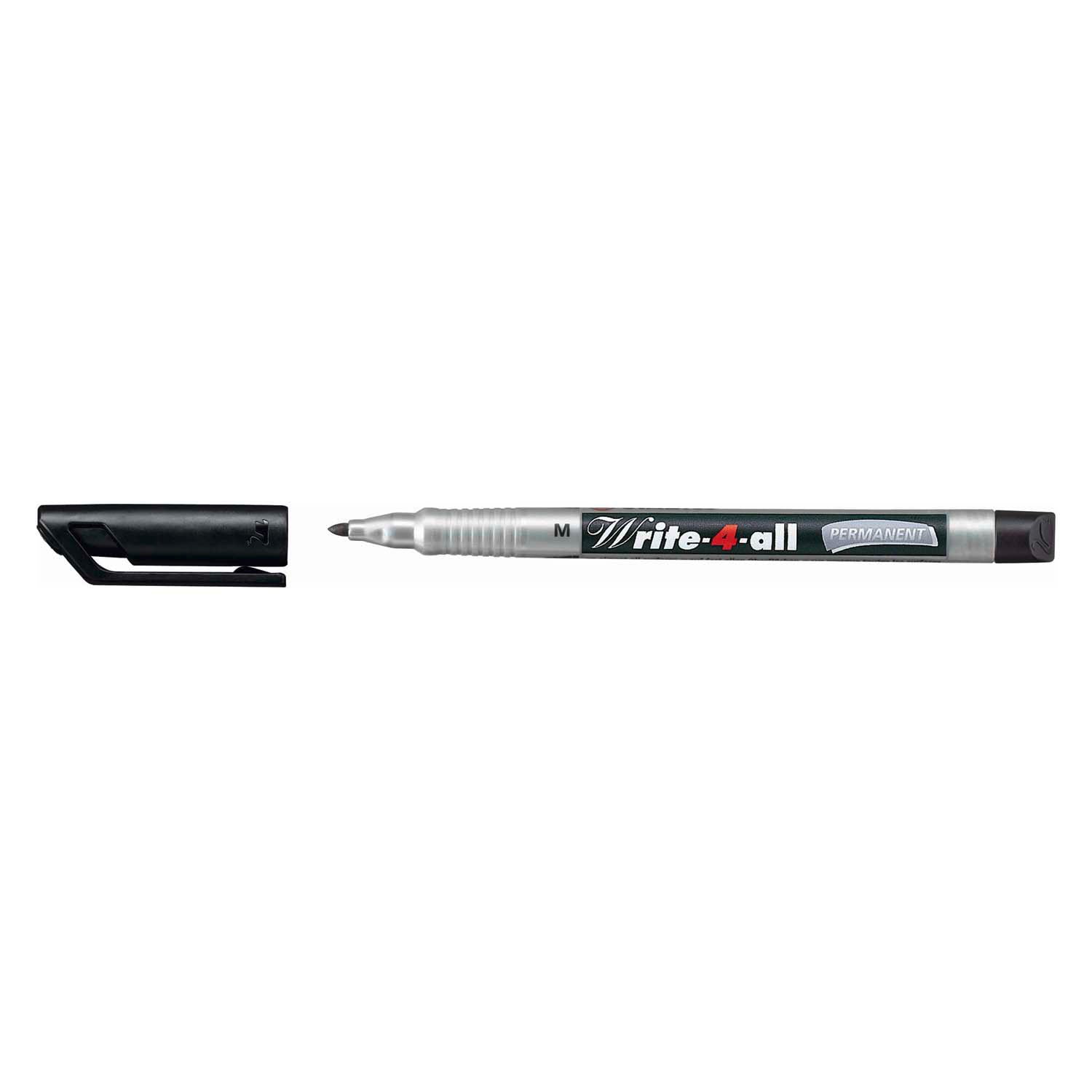 Stabilo write-4-all - permanente marker - medium - zwart