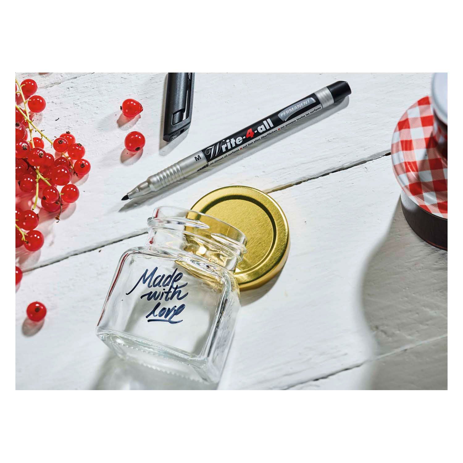 Stabilo write-4-all - permanente marker - medium - zwart