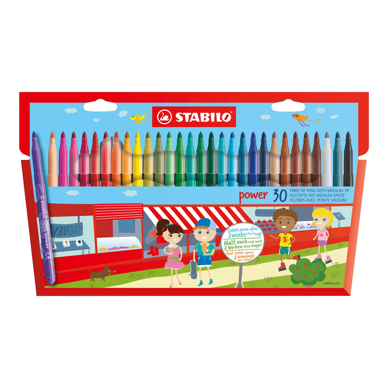Stabilo power - viltstift - set van 30 stuks