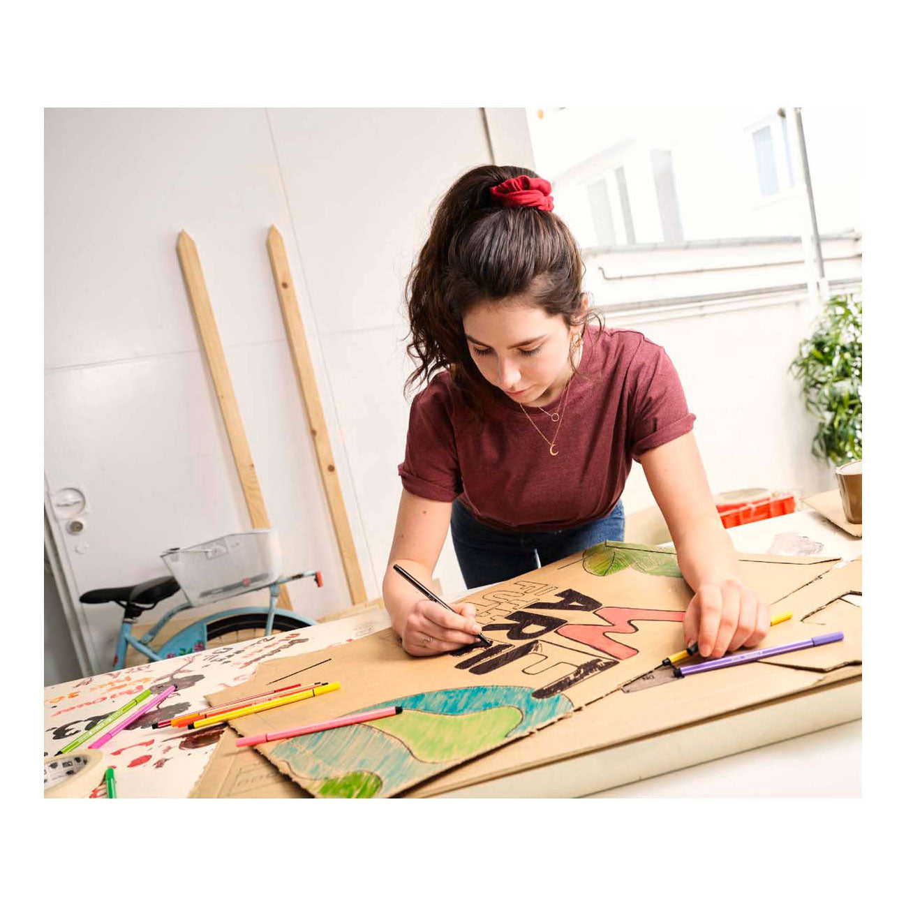 STABILO Pen 68 - 6 Fluoriserende Kleuren