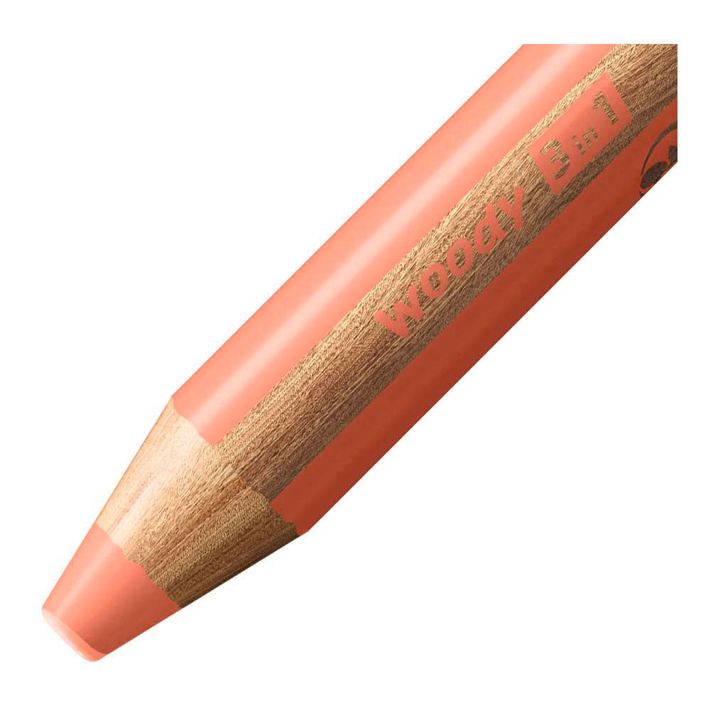 STABILO Woody 3in1 - Pastelrood