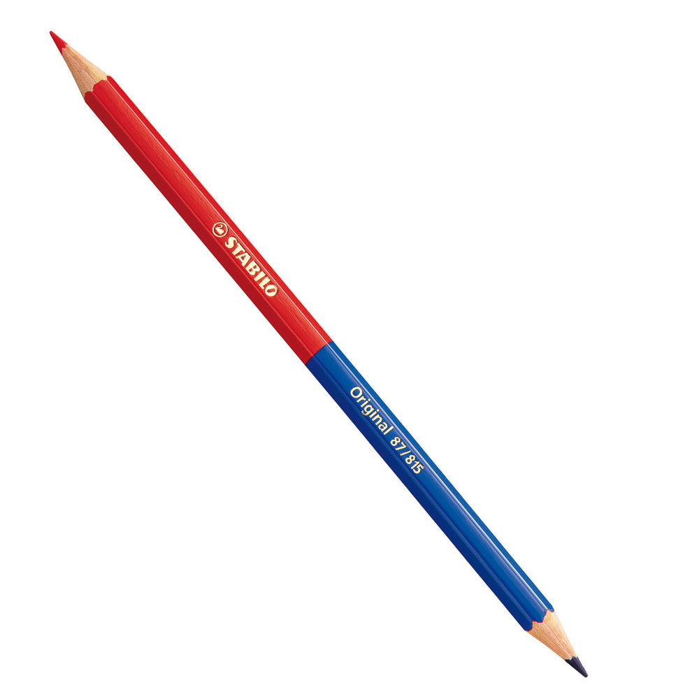 Stabilo origineel - kleurpotlood - half rood-half blauw (87 815)