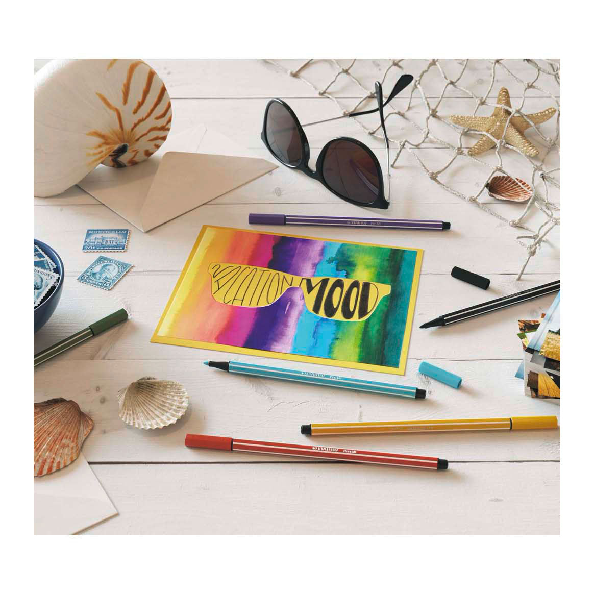 Stabilo pen 68 - viltstift - donkergrijs (68 96)