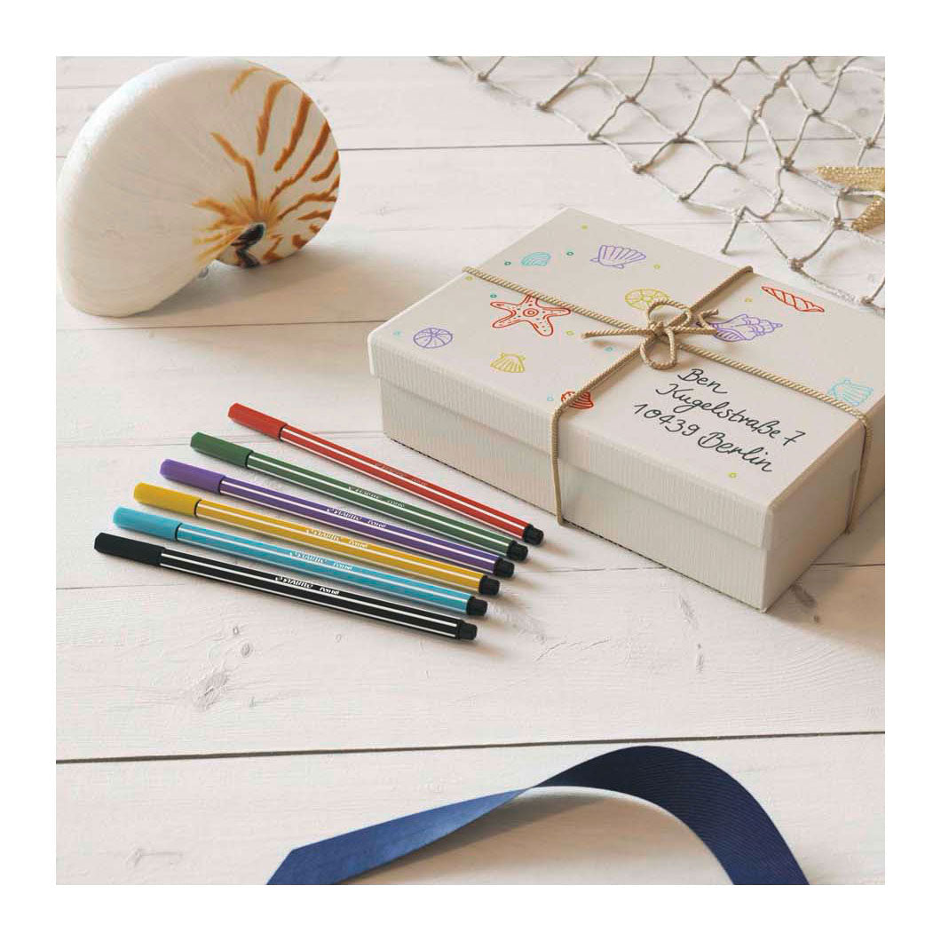 Stabilo pen 68 - viltstift - donkergrijs (68 96)