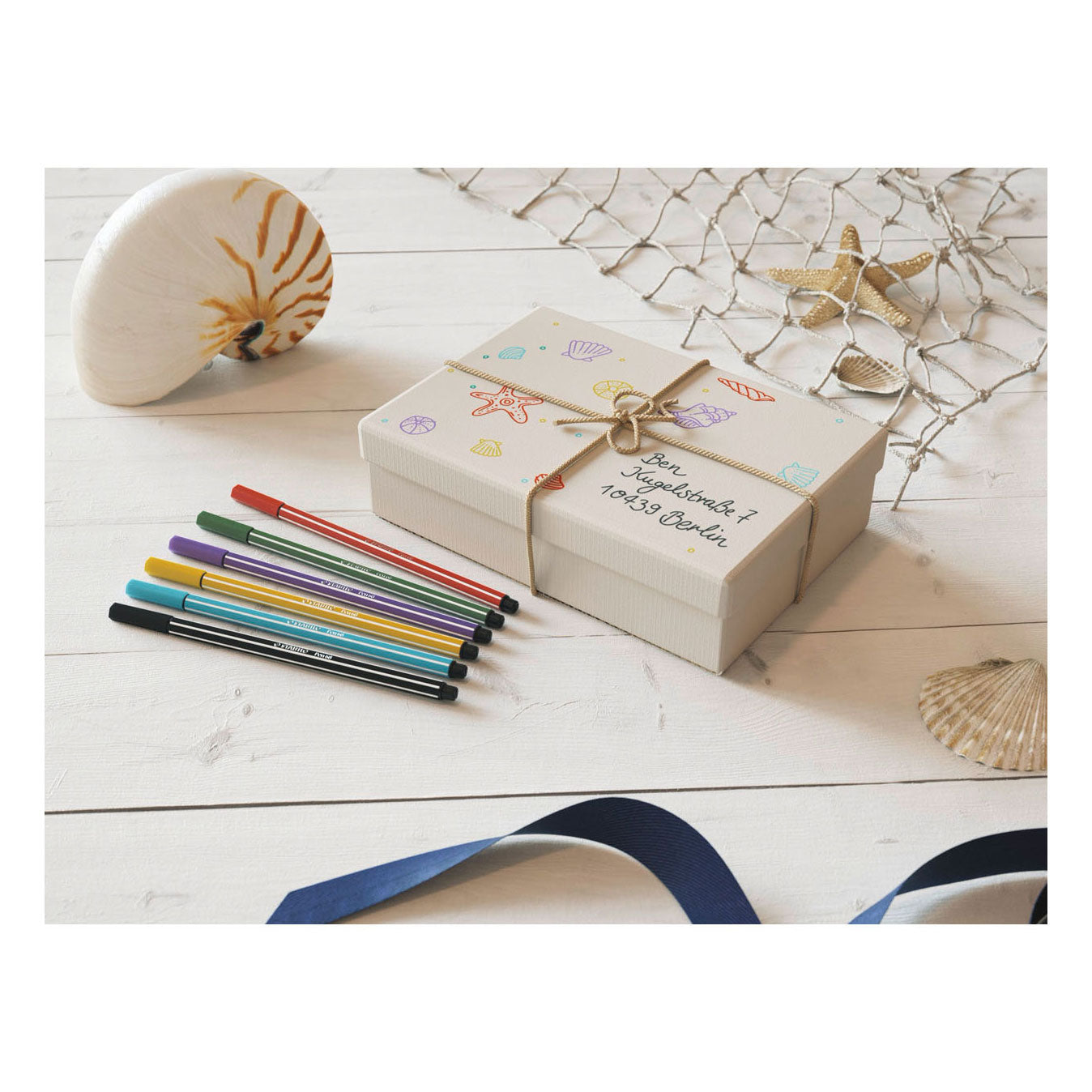 Stabilo pen 68 - viltstift - turkoois blauw (68 51)