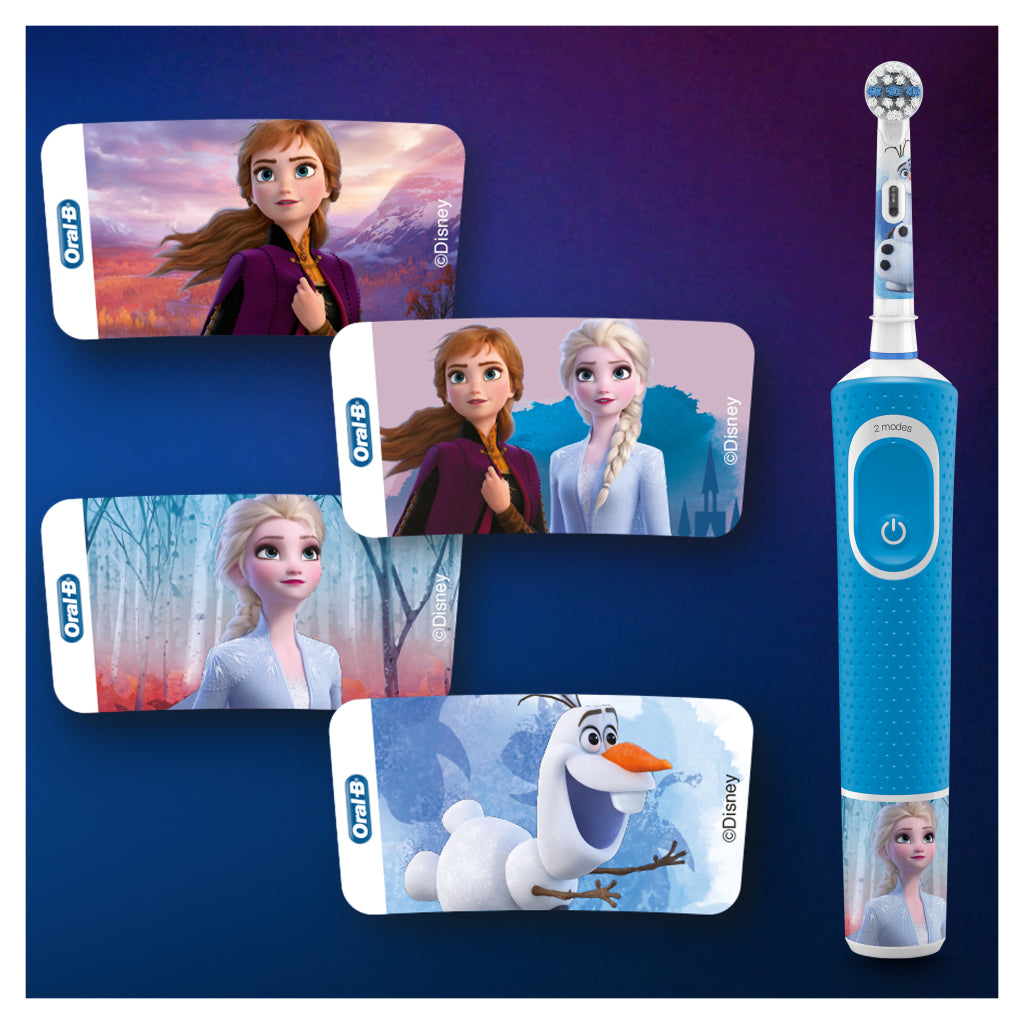Oral-b kids disney frozen 2 elektrische tandenbostel blauw wit