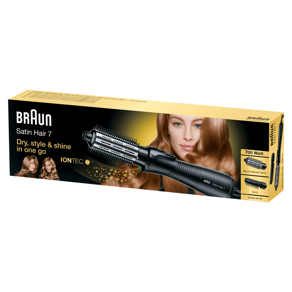 Braun as720 satijnhaar 7 iontec airstyler zwart zilver