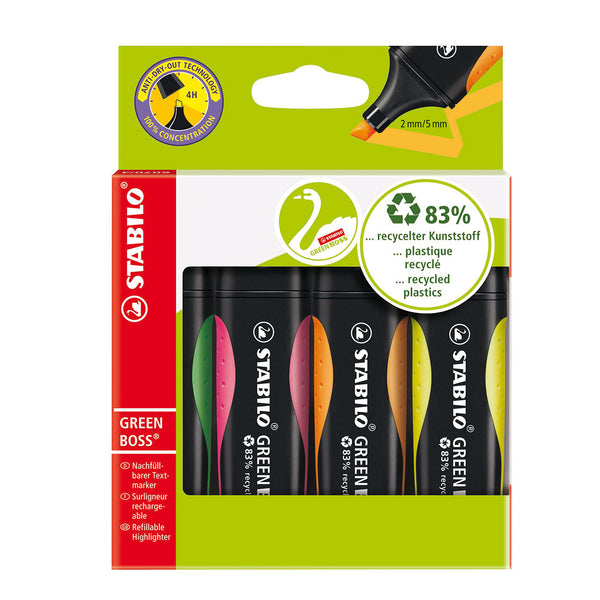 Abi tekstmarker stlo green boss multikleur