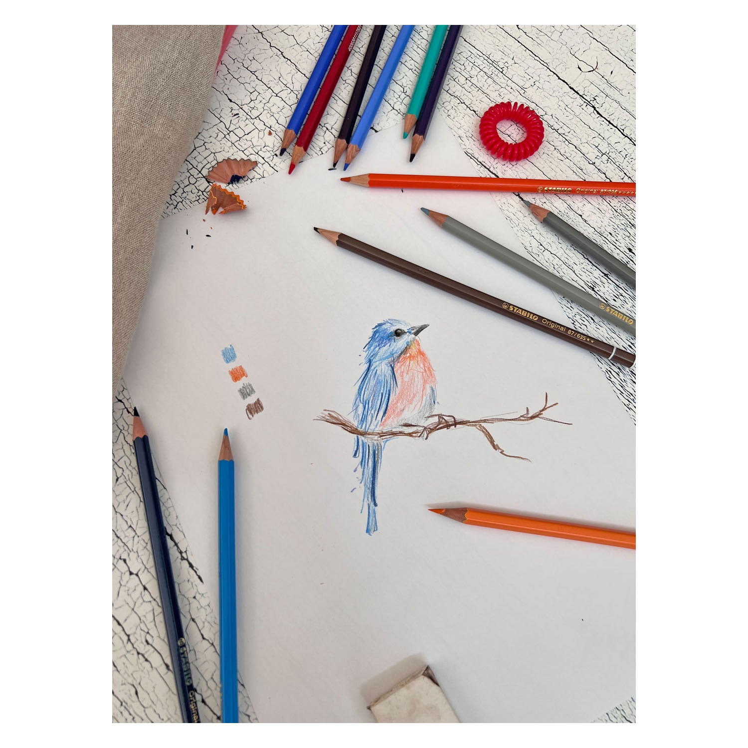 STABILO Originele Kleurpotloden Metalen Doos, 38st.