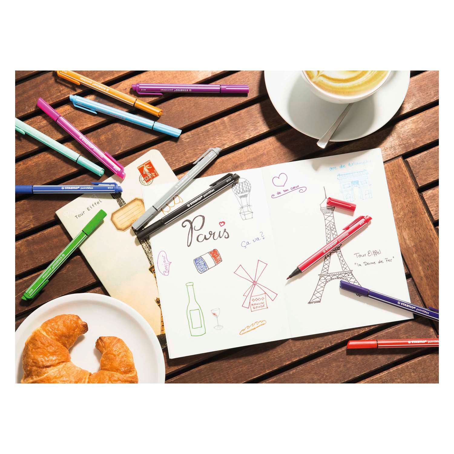 STABILO pointMax Viltstiften, 12st.