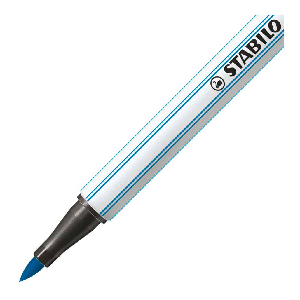 Stabilo pen 68 brush - viltstift - lichtblauw (31)