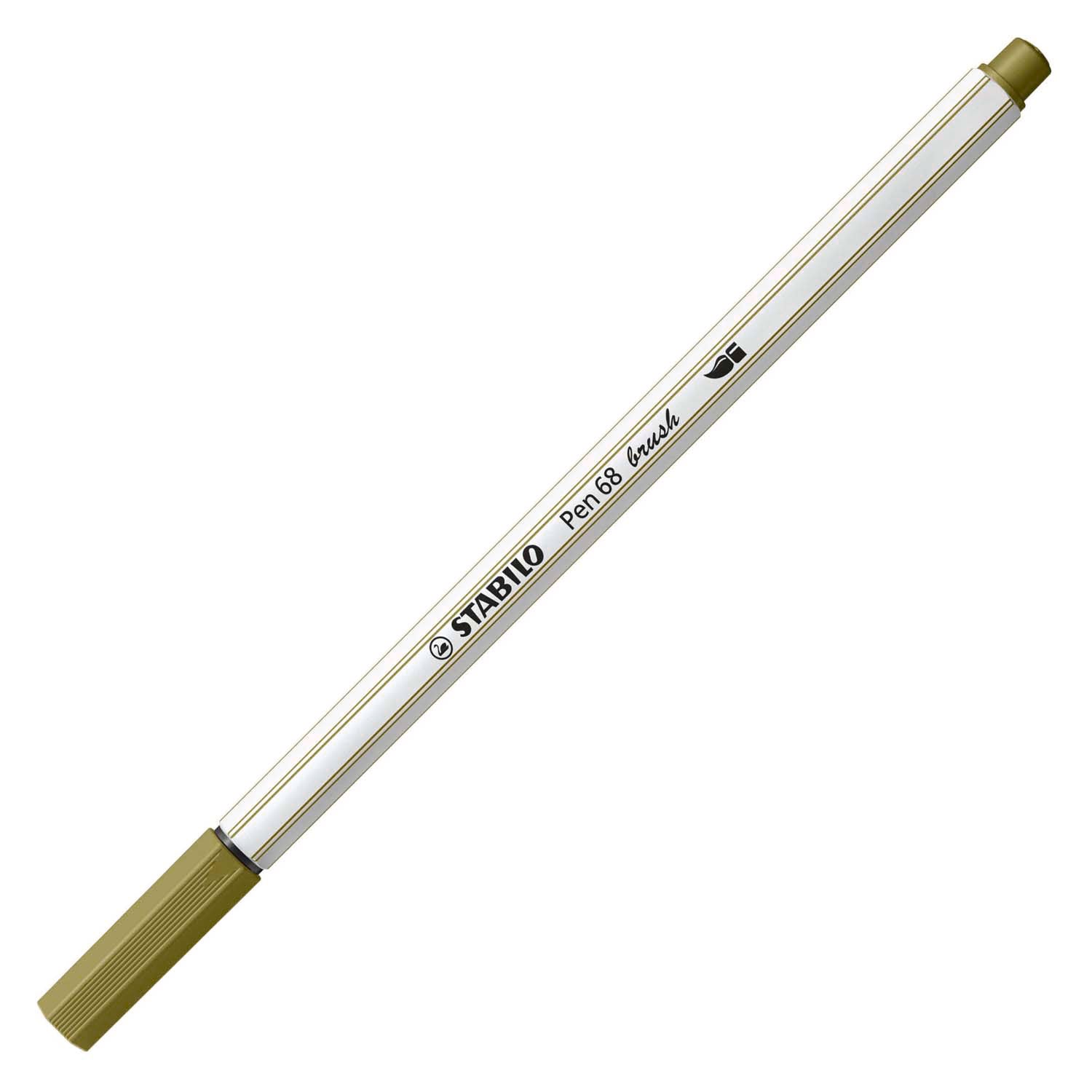 Stabilo Pen 68 Penseel 37 Modder Groen