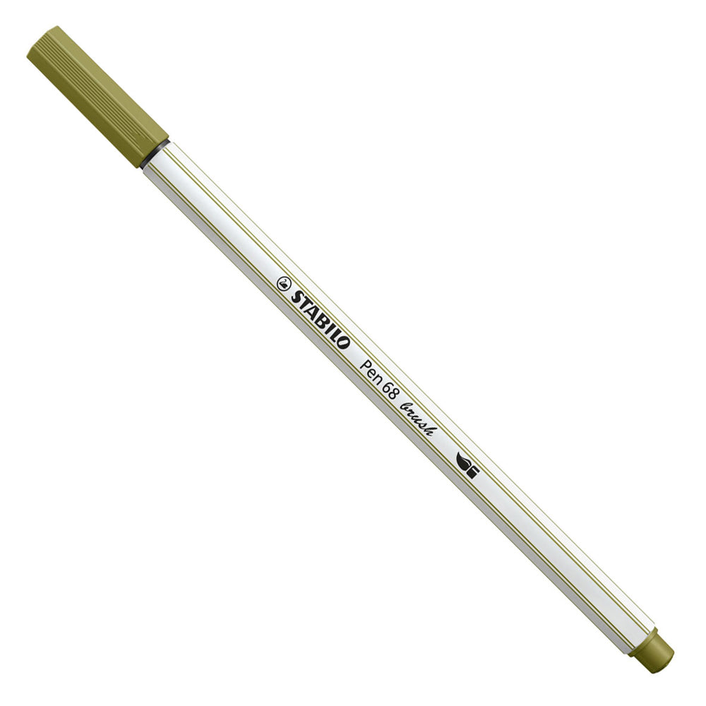 Stabilo Pen 68 Penseel 37 Modder Groen