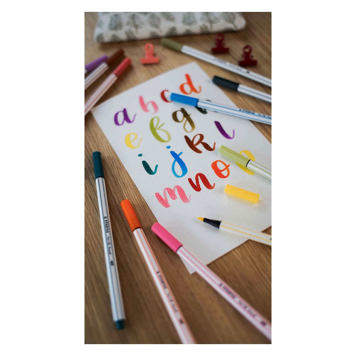 Stabilo Pen 68 Penseel 47 Roestig Rood