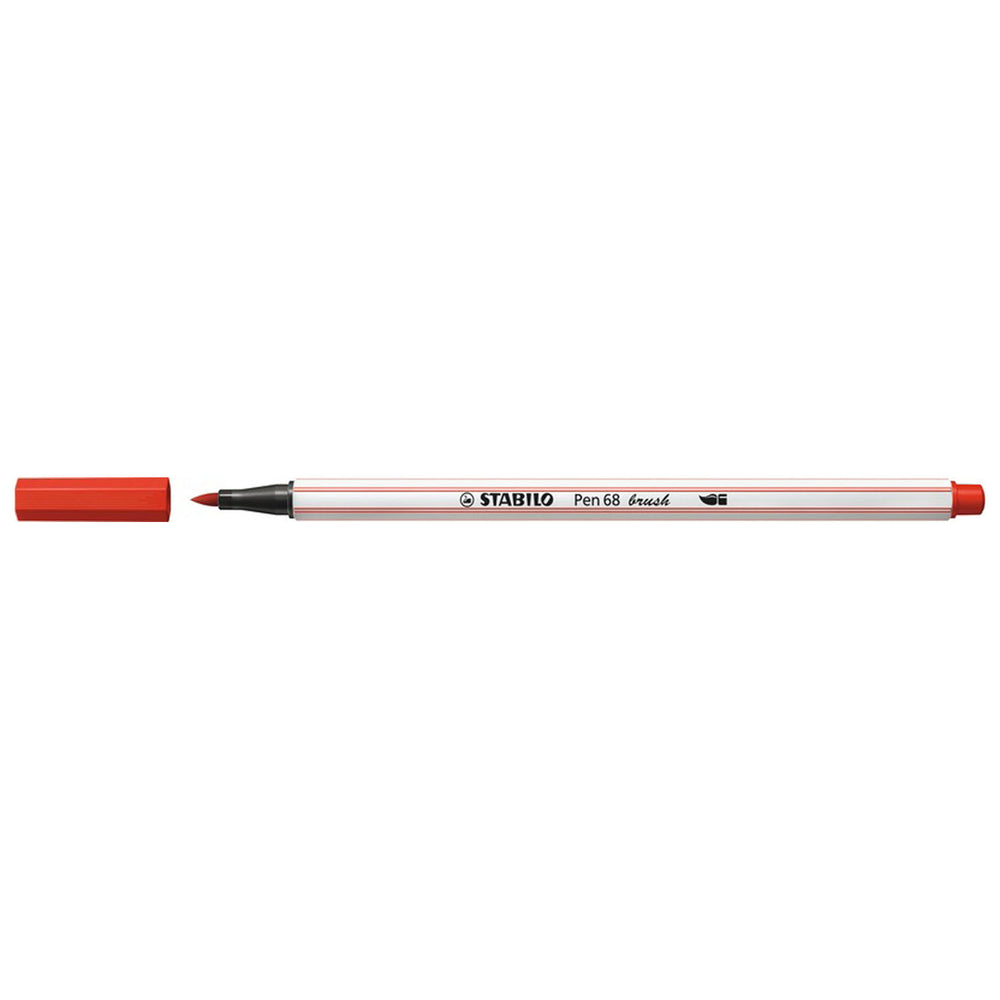 STABILO Pen 68 Penseel 48 - Karmijnrood