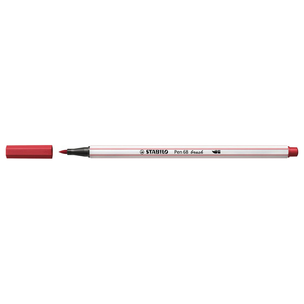 STABILO Pen 68 Penseel 50 - Donkerrood