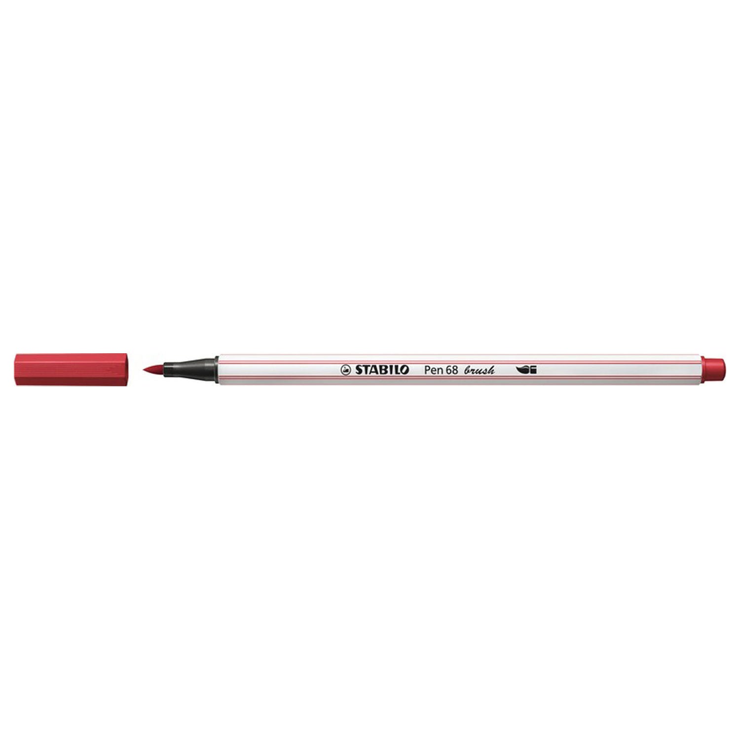 STABILO Pen 68 Penseel 50 - Donkerrood