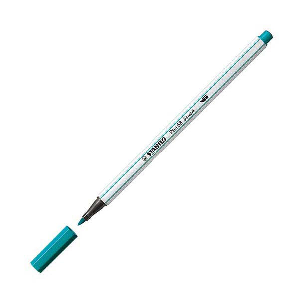 Stabilo pen 68 brush - viltstift - turquoise (51)