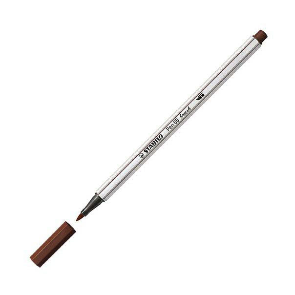 STABILO Pen 68 Penseel 45 - Bruin