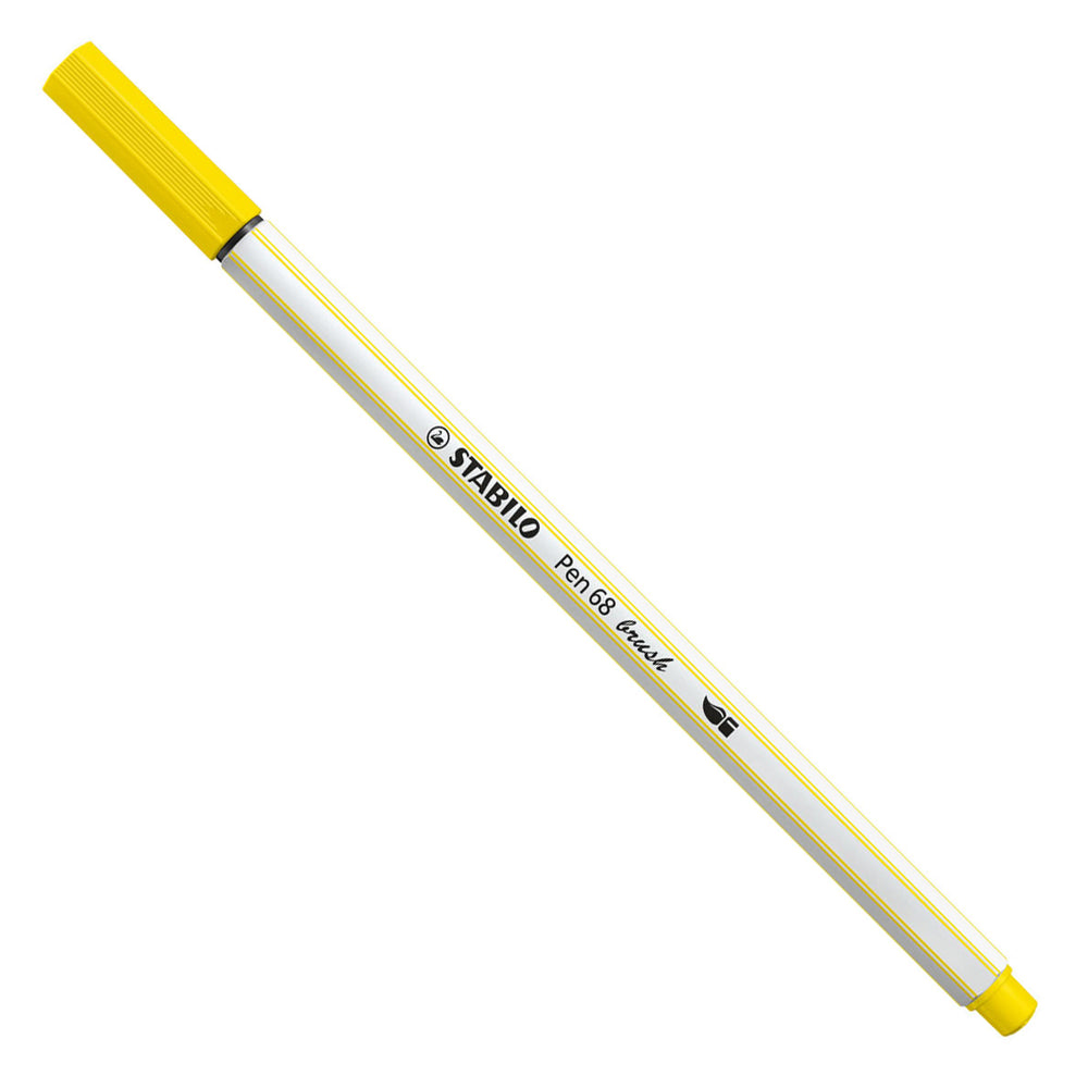 Stabilo Pen 68 Borstel 24 Citroen Geel