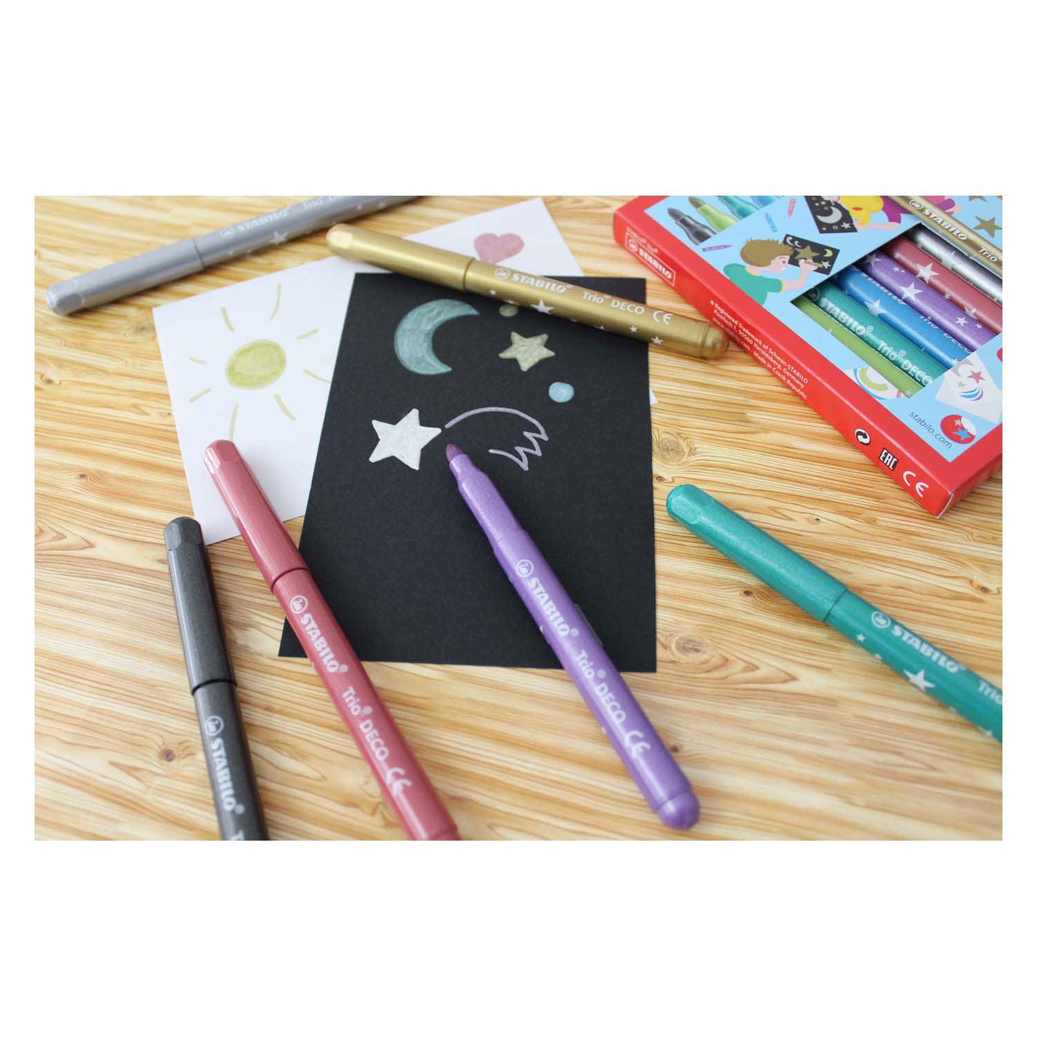 Stabilo Trio Deco Metallic Viltstiften 8st.