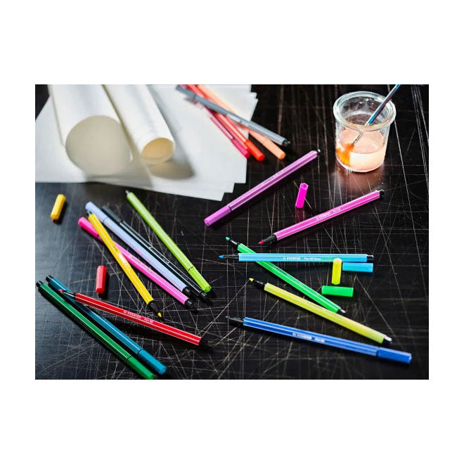 Stabilo pen 68 - viltstift - arty - set met 65 stuks