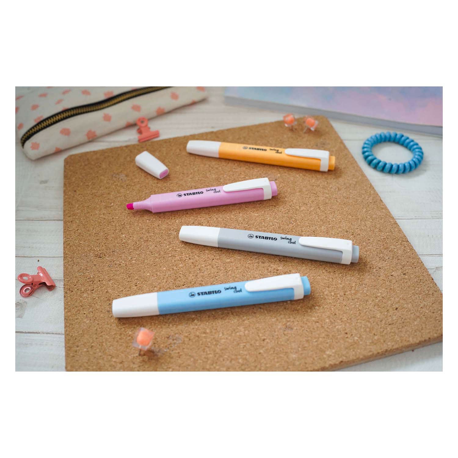 Stabilo swing cool - markeerstift - set met 4 stuks
