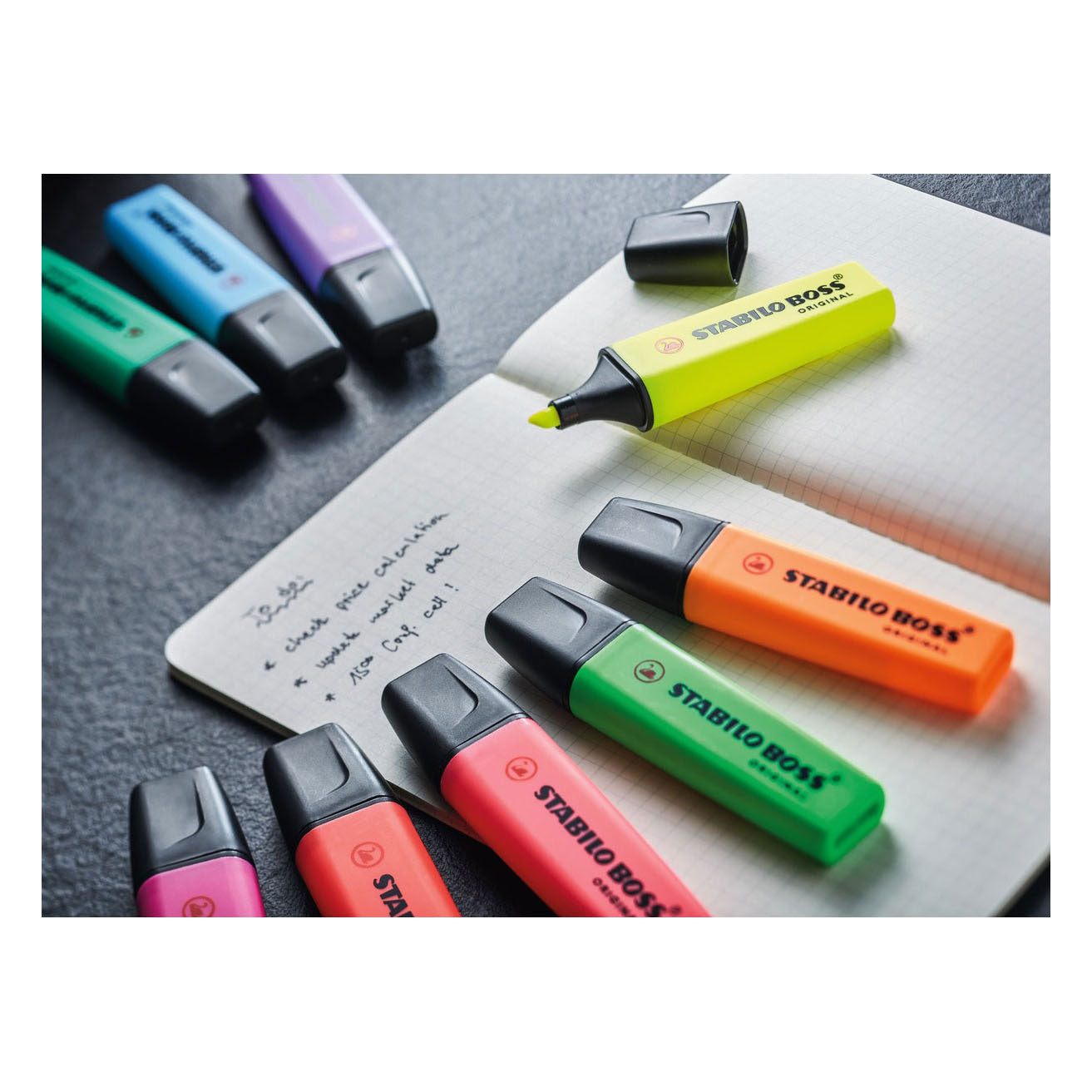 STABILO Boss Original Etui, 4 stuks.